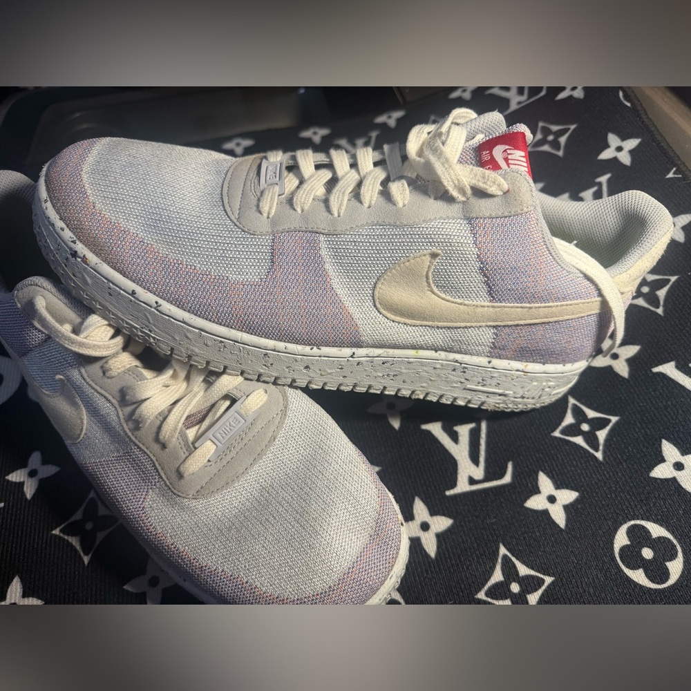 Air Force 1 craters mens 14 grey and red flynets